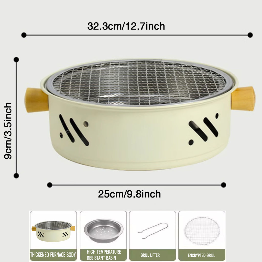 Portable charcoal grill